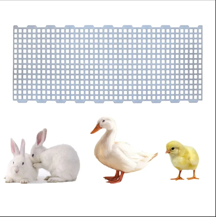 100% Virgin PP Poultry Slat Flooring White Poultry Farm Plastic Floor Corrosion Resistant