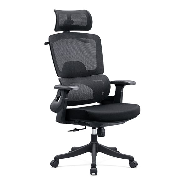 CEO Aluminium Ergonomic Office Chair with High Back 3D Lumbar Support