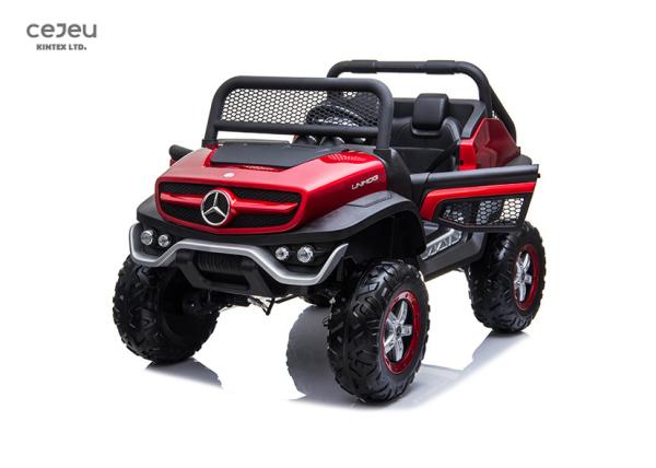 LED Lights Mercedes Benz Unimog Ride On 2 Seater With EVA Tire