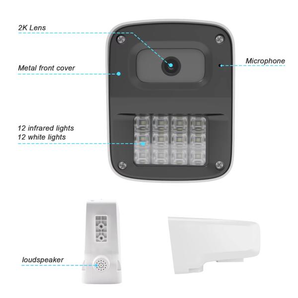 HD Dual Light Night Vision Waterproof Bullet Network Camera Smart IP POE Starlight Two Way Audio Bullet Security Camera