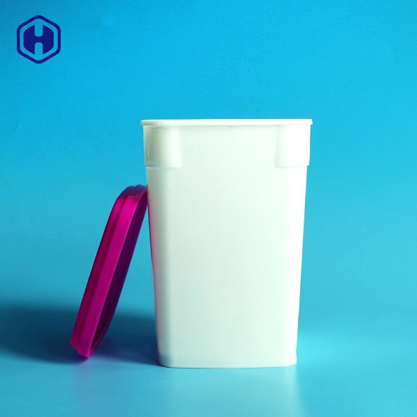 Пластмасовый контейнер 690ML PP белой упаковки еды покрывает коробки печенья крышки пластиковые