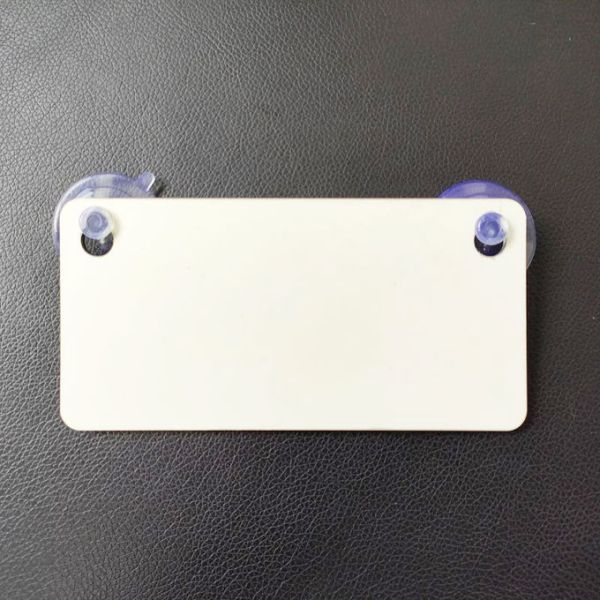 Blank Double-Sided DIY Printable MDF Warning Sign With Suction Cup Sublimation Car Warning Sign
