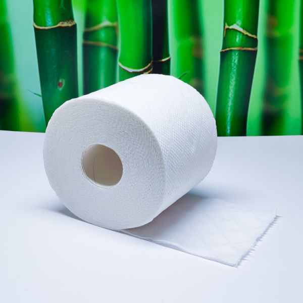 Customized Virgin Bamboo Pulp Plastic Wrapped White Color Soft Toilet Paper 2 Ply