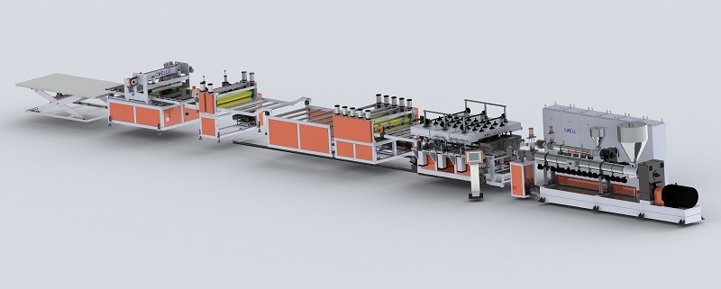 PP Polyethylene Hollow Profile Production Machine PP Plastic Building Template Extrusion Line