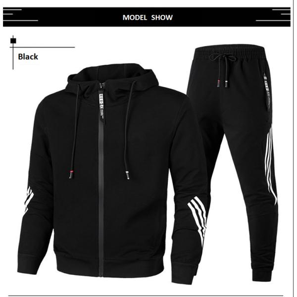 Custom Your Own Brand Mens Sports Tracksuits Lightweight Cotton Hoodie Printed