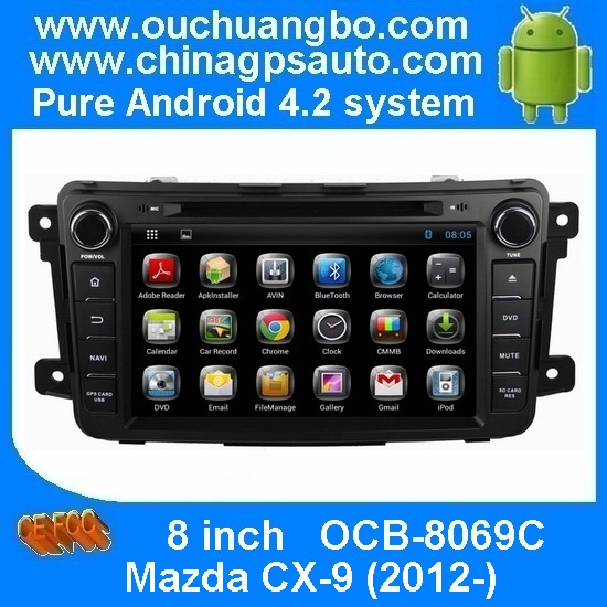 Ouchuangbo Car GPS DVD Stereo for Mazda CX-9 (2012-) with Android 4.2 3G Wifi Radio Player OCB-8069C