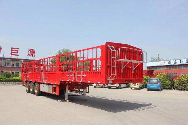 Stake or Fence Semi Trailer for Muti Axles Cattle Transport and Max Payload 50T