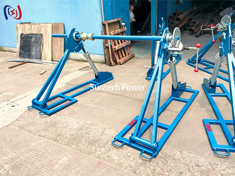SIPZ Modular Cable Reel Stand 30-100KN Tool-free Assembly Conductor Drum Stand