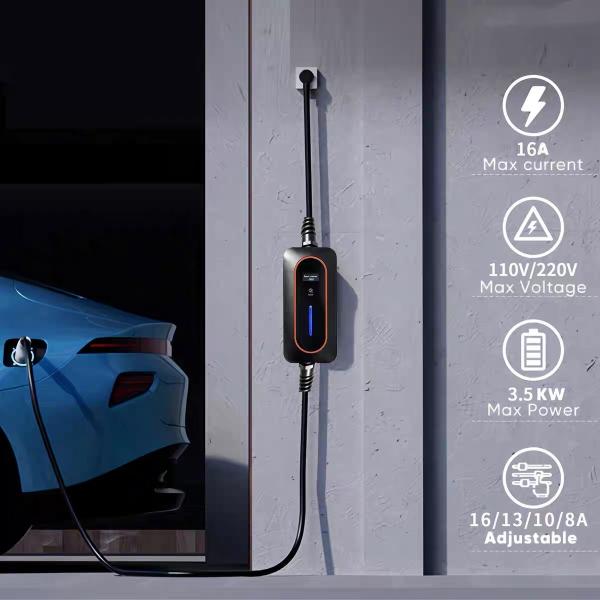 3кВ 7кВ 9кВ Type 1 EV зарядное устройство 230В Smart Portable Electric Vehicle Charging Station
