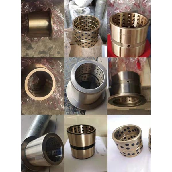 Excavator Bucket Bushings Black Steel Bushing Sleeve With Edge