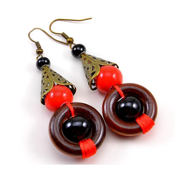 Vintage Valentine's gift earring earrings ethnic earrings long section