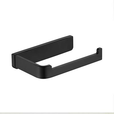 matte black stainless steel toilet paper roll holder for bathroom