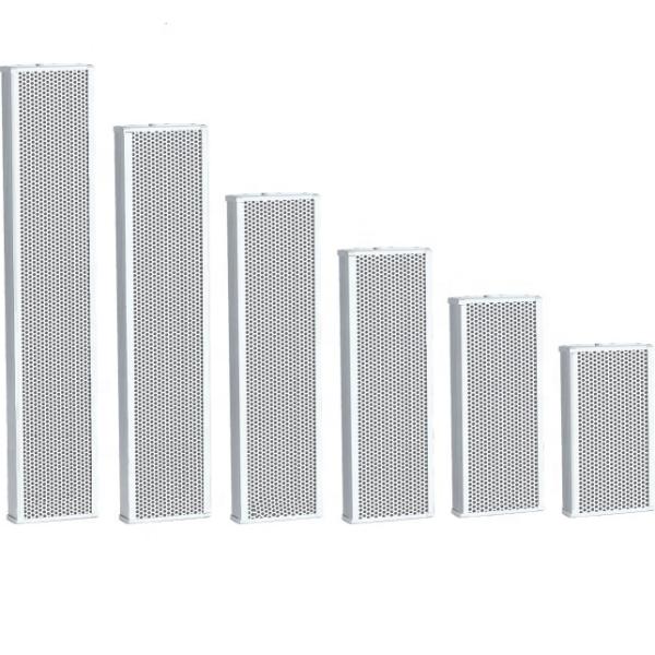60W Outdoor Column Speaker IP44 Upright Speaker Aluminium Shell