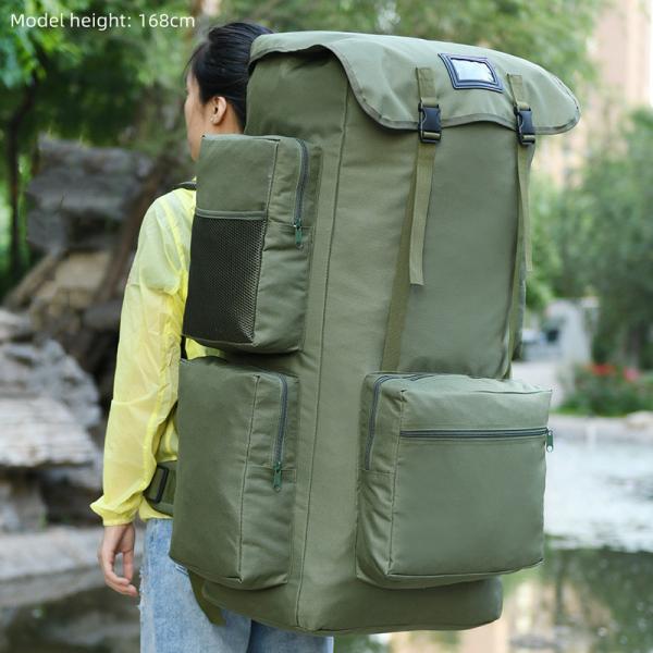 130L Waterproof Camo Backpack Oxford Fabric Softback Polyester