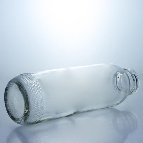 Customized Clear Frosted Glass Bottles for Beverage and Glass Collar within Your Budget