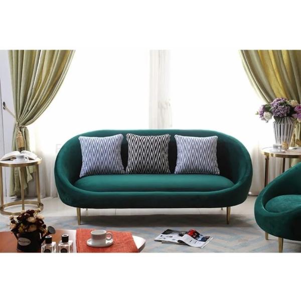 Modern Fashion Hotel Guest Room Velvet Sofas Undertake Hotel Projects