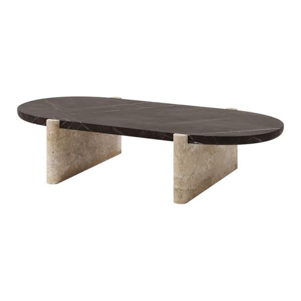 Nordic Modern Hotel Furniture Natural Stone Coffee Table