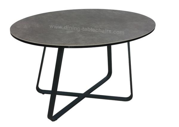 Pés de aço à moda superiores cinzentos moderados ovais da mesa de centro de vidro da sala de visitas
