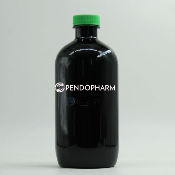 PET Collar 28 400 Heat Induction Aluminum Foil Gaskets Sealed Screw Cap 473ml PET Round Amber Cough Syrup Plastic Bottle