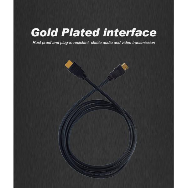 Cabo HDMI 4K 1m 1.5m 2m 3m 5m 8m 10m 15m 18gbps Cabo HDMI Revestido de Ouro