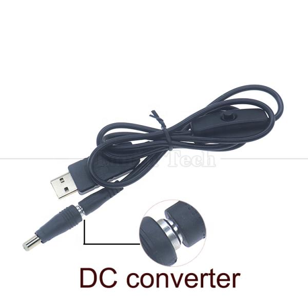 5.5x2.1mm Female to 5.5x2.5mm Plug Male DC Power Barrel Jack Connector Converter Adapter