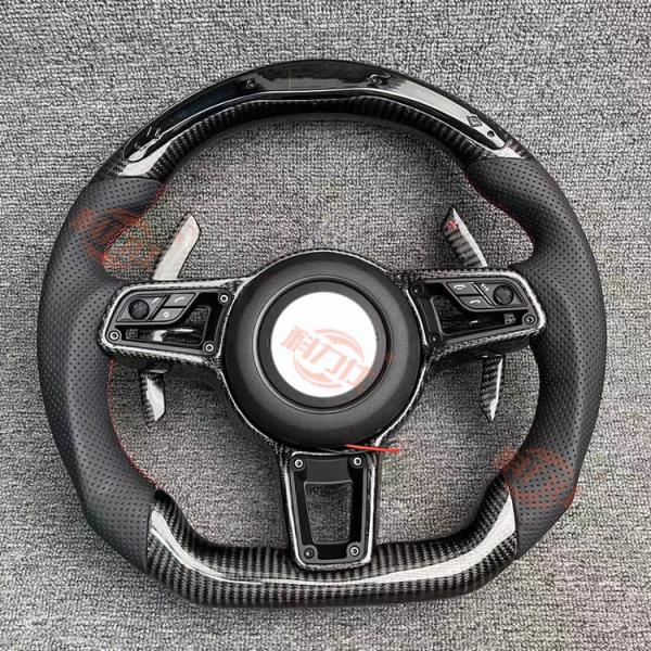 P-orsche C-a-yenne Steering Wheel P-a-namera M-acan 7-18 9-11 Modified With Carbon Fiber