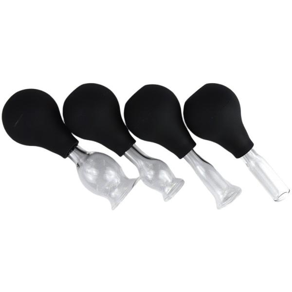 Massage Tools Silicone Glass Suction Cupping Set for Face Guasha Wrinkle Removal Skin Care Spa Beauty Salon Therapy Cups