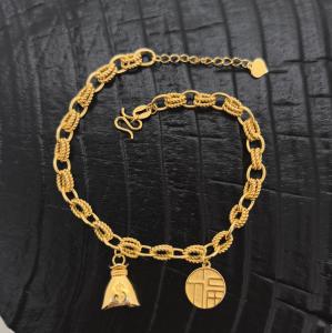 Precious gold bracelet custom designed jewelry .