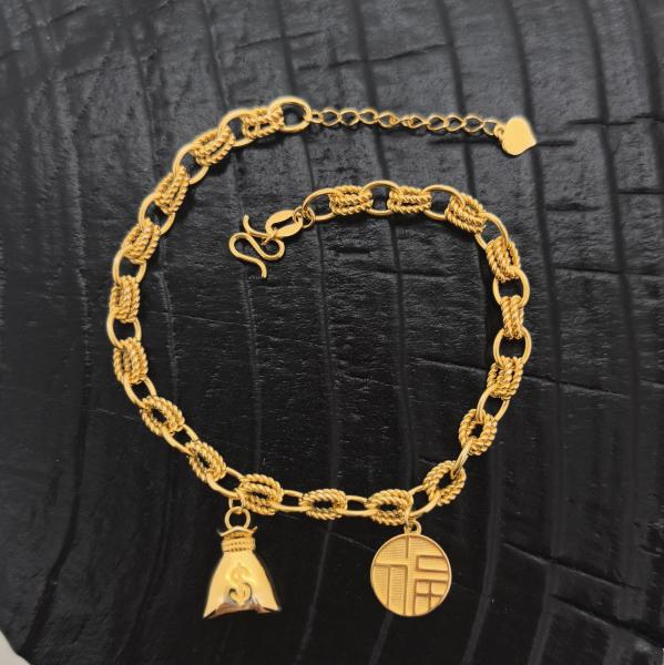 Precious gold bracelet custom designed jewelry .