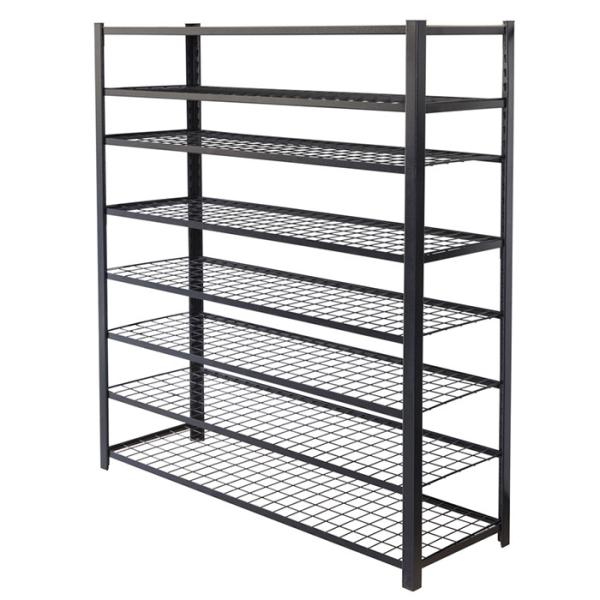 Living Room Storage Made Easy with 5 Layer Large White Boltless Shelve Racking Shelves