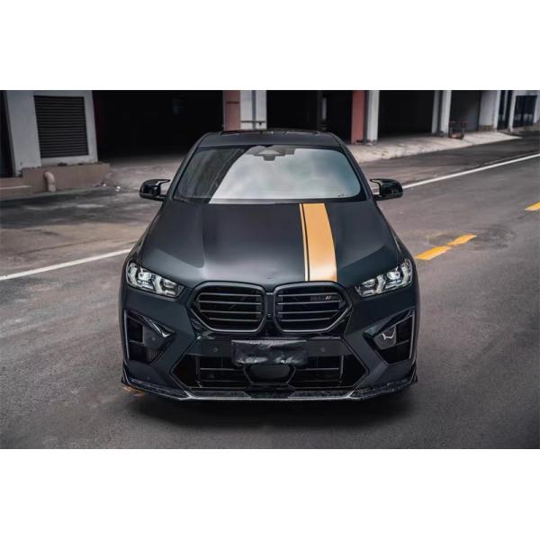 For BMW X5M X6M Carbon Fiber Body Kit X5M X6M Carbon Fiber Front Lip Diffuser Spoiler Side Skirt Hood