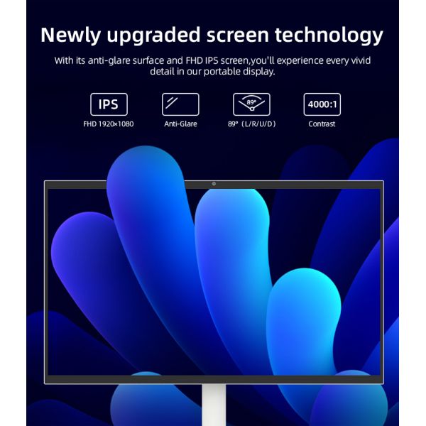 Interactive Portable Smart TV Touch Screen Battery Powered 24 27 32 Inch