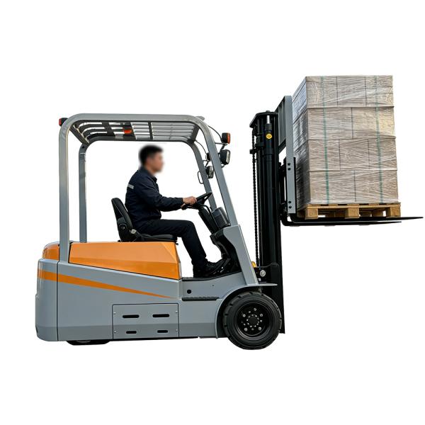 3 Wheel Counterbalance Forklift Machine Compact Sit Down Electric Industrial Materials Handler