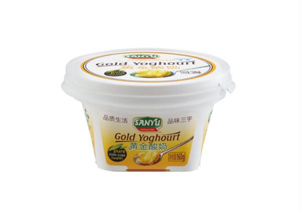 JX2003 Iml Plastic Containers , IML Disposable Plastic Custom Yogurt Cups With Film