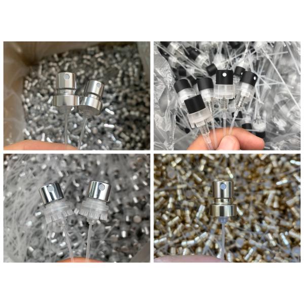 Золото спрейера тумана спрейера 15/410 насоса стеклянной бутылки гофрирует насос брызг с воротником