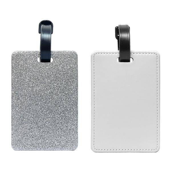 Diy Photo Printing Sublimation Sparkle Luggage Tag Custom Sublimation Bag Tags