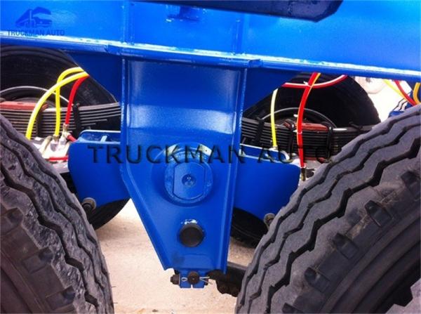 Flatbed Cargo Container Semi Trailer 3 * 13 Ton Capacity With Tubeless Tire