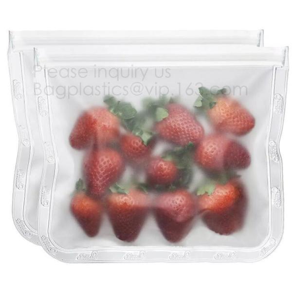 Reusable Silicone Food Storage Bag Washable Silicone Fresh Bag for Fruits Vegetables Meat Preservation bagplastics bagea