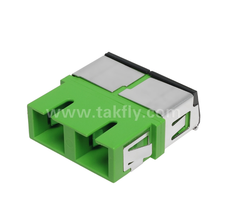 SC Duplex Adapter with Front Shutter – External Cover for Dust & Laser Protection, High & Low Temperature Resistant