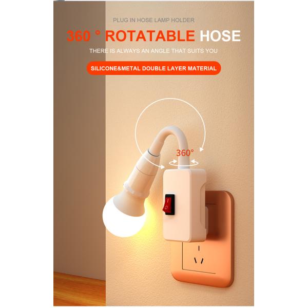 Button Switch LED Energy-saving Light Bulb Bedside Wall Lamp for Bedroom AC220V Lighting