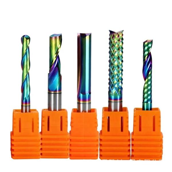 YingBa Online Wholesale Supplier Two Flute Straight groove End Mill Solid Carbide Cnc Router Machine for Wood Milling Cutter
