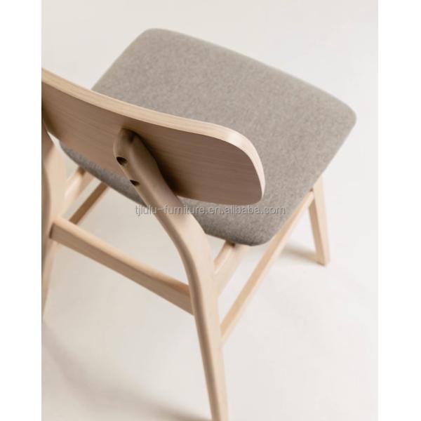 Customize Restaurant Hotel Upholstery Wooden Dining Chair in Sturdy Solid Wood Material and Modern Design