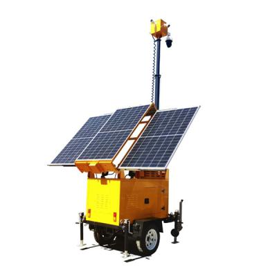 3*300W Painel Solar Camara Solar Trailer Camara de Segurança Portátil Trailer DC12V