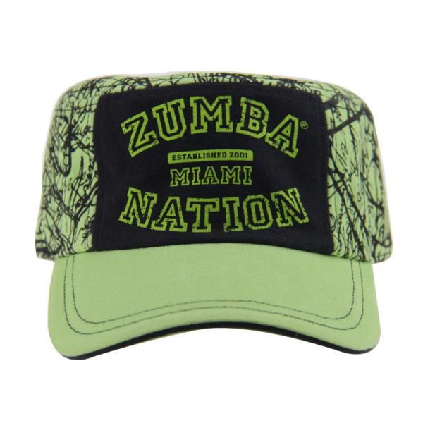 Customization Green Embroidered Cadet Hat Adjustable Outdoor Fashionable