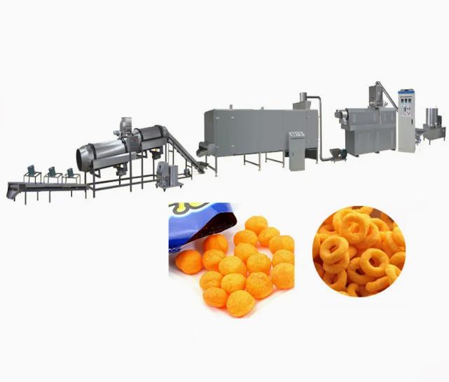 Continuous and automatic Snack Pellet Production Line 3D with CE Standard