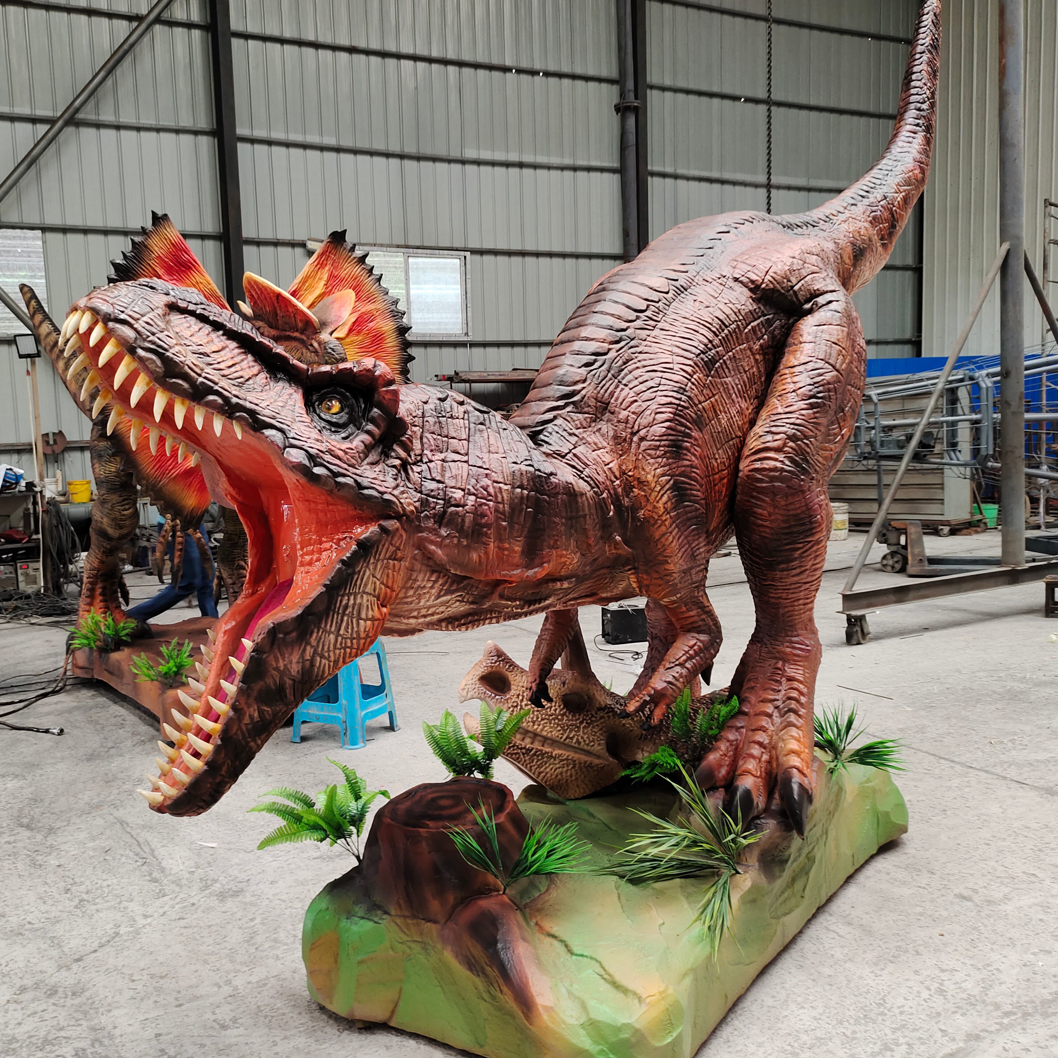 Theme Park High-quality Realistic Animatronic Dinosaur T-rex 4m Model