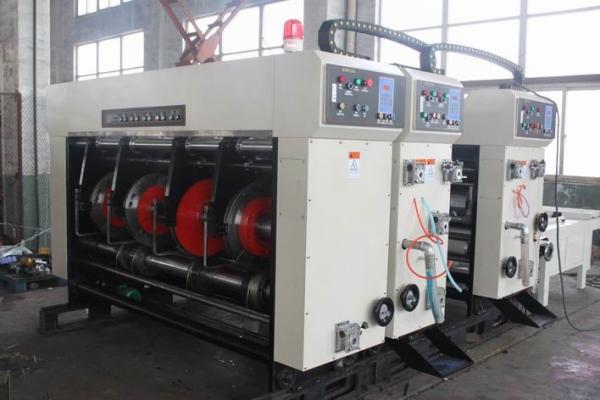 Paper Feeding Slotting Flexo Printer Slotter Machine With Stepless Speed Regulation