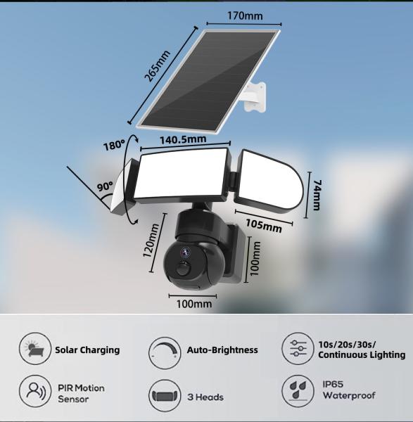 PIR Motion Detection Home Security Camera Enabled with Mobile Notification Alarm Mode