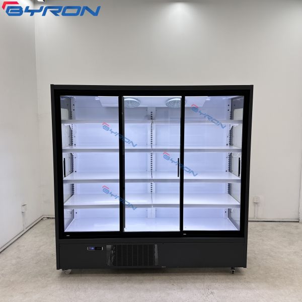 Multi Layer Air Curtain Refrigerator 3 Doors Commercial Multideck Fridges