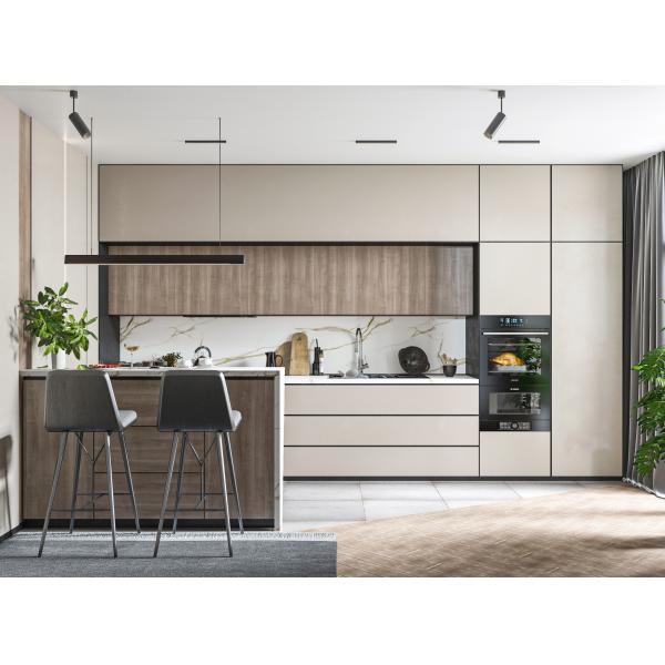 Custom Kitchen Cabinet Modern Modular Built-In Wood Cupboard For Home